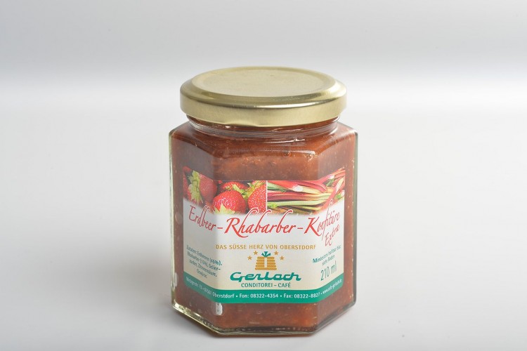 Erdbeer-Rhabarber-Konfitüre „Extra“